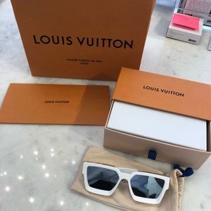 Louis Vuitton White 1.1 millionaires sunglasses